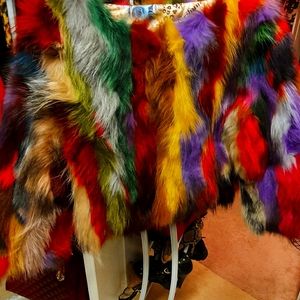 REAL GENUINE Fox fur jacket
